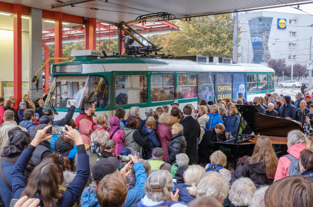 Main photography of project Public Concert at Bus Station in Liberec